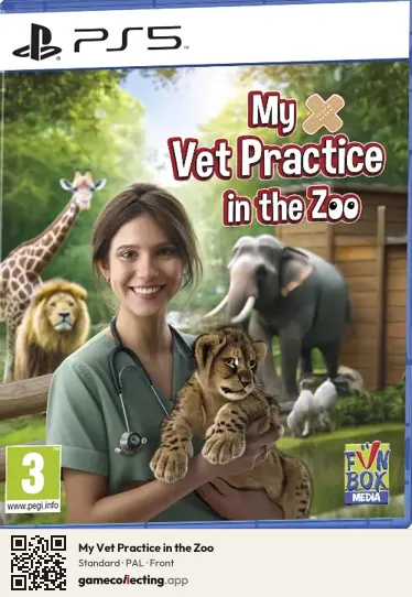 My Vet Practice in the Zoo PlayStation 5, PAL box front