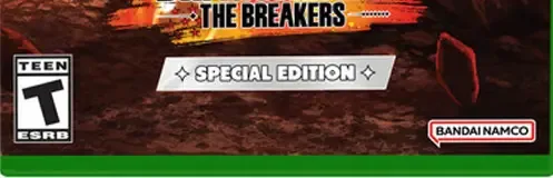 Dragon Ball: The Breakers, the ESRB box on its front
