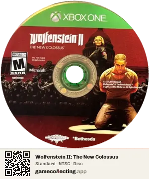 Wolfenstein II: The New Colossus Xbox One, NTSC disc