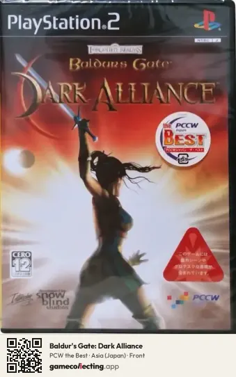 Baldur's Gate: Dark Alliance PlayStation 2, Asia box front
