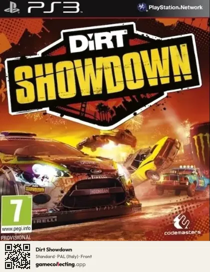 Dirt Showdown PlayStation 3, Italy box front