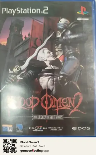 Blood Omen 2 PlayStation 2, PAL box front