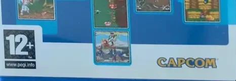 Capcom Classics Collection Volume 2, the PEGI square on its front