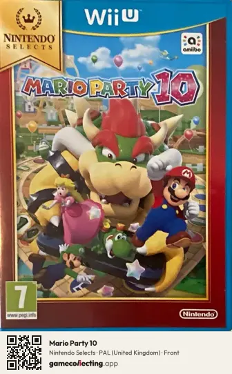 Mario Party 10 Nintendo Wii U, United Kingdom box front