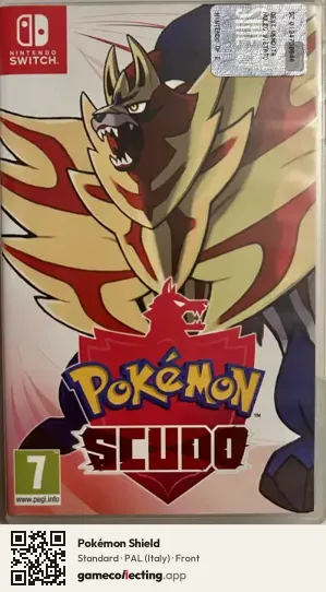 Pokémon Shield Nintendo Switch, Italy box front
