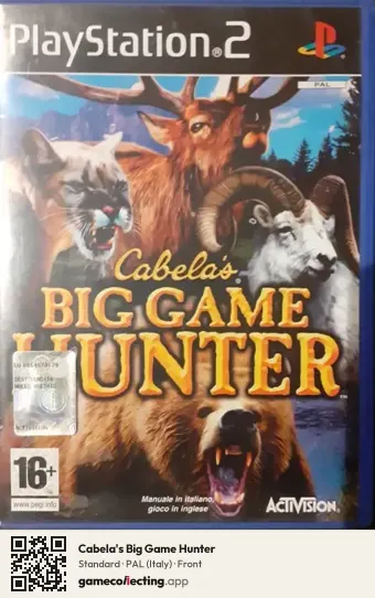 Cabela's Big Game Hunter PlayStation 2, Italy box front