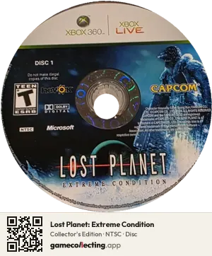 Lost Planet: Extreme Condition Xbox 360, NTSC disc