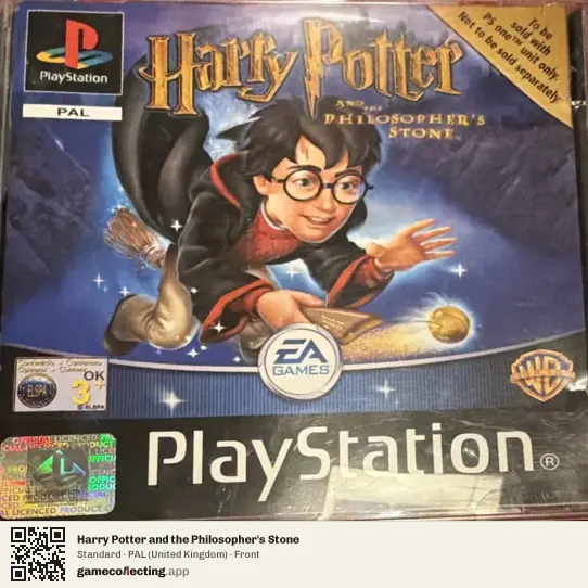 Harry Potter and the Philosopher's Stone PlayStation, United Kingdom box front