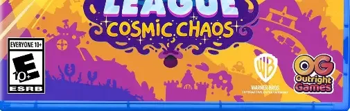 DC's Justice League: Cosmic Chaos, the ESRB box on its front