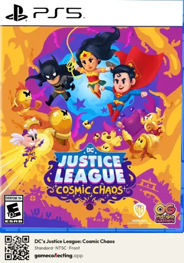 DC's Justice League: Cosmic Chaos PlayStation 5, NTSC box front
