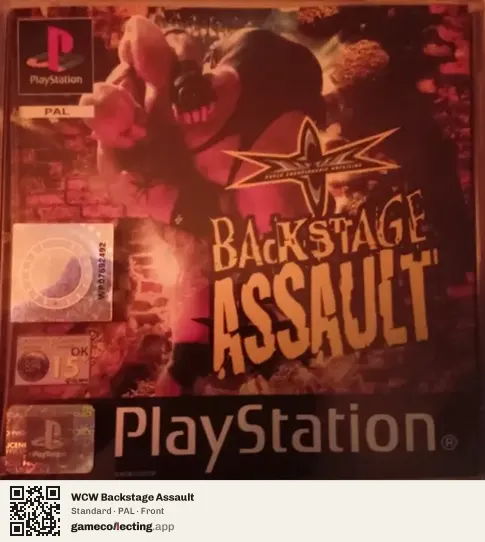 WCW Backstage Assault PlayStation, PAL box front