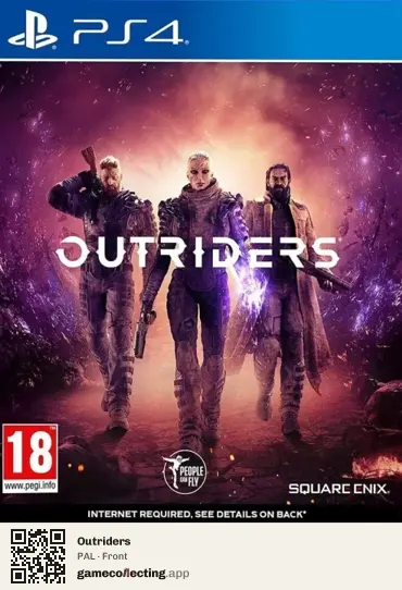 Outriders PlayStation 4, PAL box front
