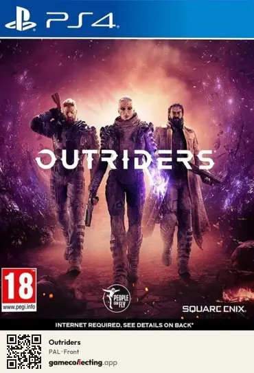 Outriders PlayStation 4, PAL box front