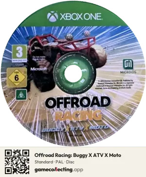 Offroad Racing: Buggy X ATV X Moto Xbox One, PAL disc