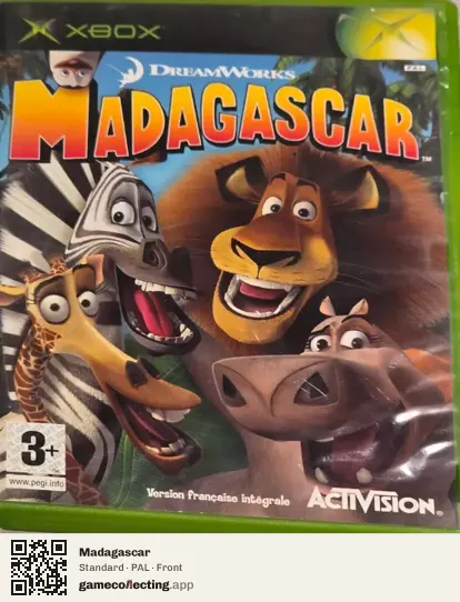 Madagascar Xbox, PAL box front