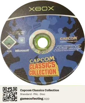 Capcom Classics Collection Xbox, PAL disc