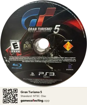 Gran Turismo 5 PlayStation 3, NTSC disc