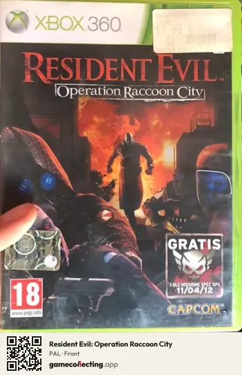 Resident Evil: Operation Raccoon City Xbox 360, PAL box front