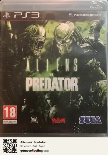 Aliens vs. Predator PlayStation 3, PAL box front