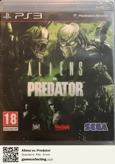Aliens vs. Predator PlayStation 3, PAL box front
