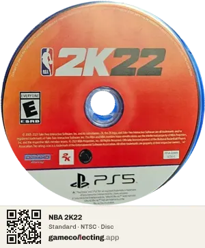 NBA 2K22 PlayStation 5, NTSC disc