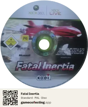 Fatal Inertia Xbox 360, PAL disc