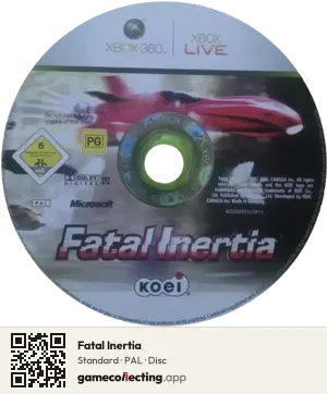 Fatal Inertia Xbox 360, PAL disc