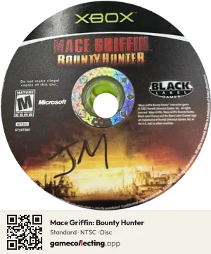 Mace Griffin: Bounty Hunter Xbox, NTSC disc