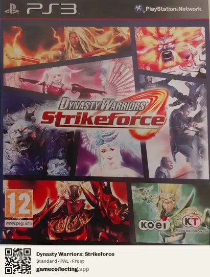 Dynasty Warriors: Strikeforce PlayStation 3, PAL box front