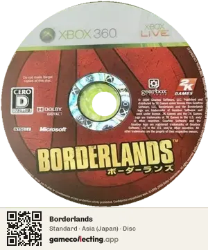 Borderlands Xbox 360, Asia disc