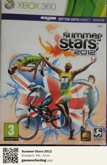 Summer Stars 2012 Xbox 360, PAL box front