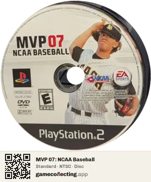 MVP 07: NCAA Baseball PlayStation 2, NTSC disc