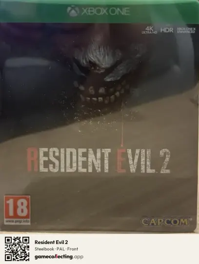 Resident Evil 2 Xbox One, PAL box front