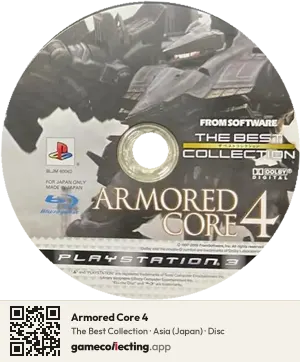 Armored Core 4 PlayStation 3, Asia disc