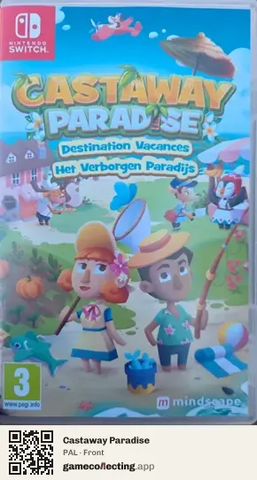 Castaway Paradise Nintendo Switch, PAL box front