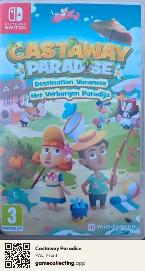 Castaway Paradise Nintendo Switch, PAL box front