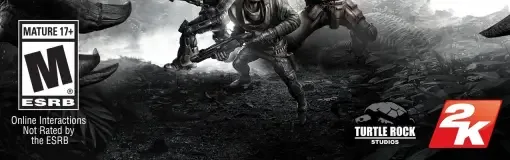 Evolve, the ESRB box on its front