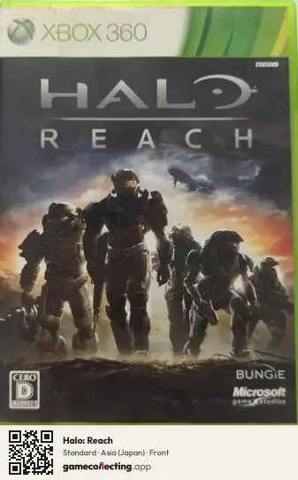 Halo: Reach Xbox 360, Asia box front