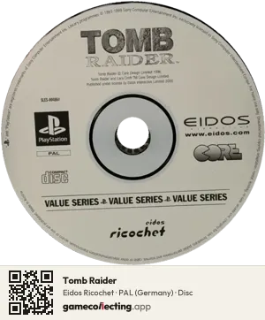 Tomb Raider PlayStation, PAL disc