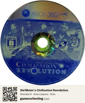 Sid Meier's Civilization Revolution Xbox 360, Asia disc