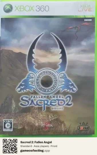 Sacred 2: Fallen Angel Xbox 360, Asia box front