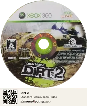 Dirt 2 Xbox 360, Asia disc