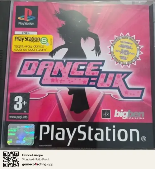 Dance Europe PlayStation, PAL box front