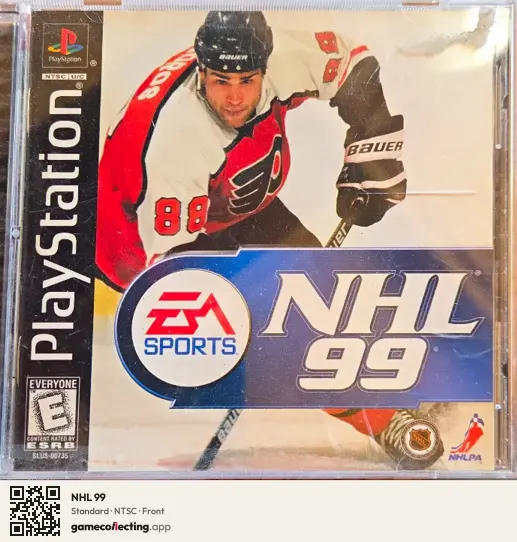 NHL 99 PlayStation, NTSC box front