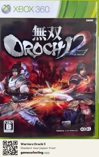 Warriors Orochi 3 Xbox 360, Asia box front