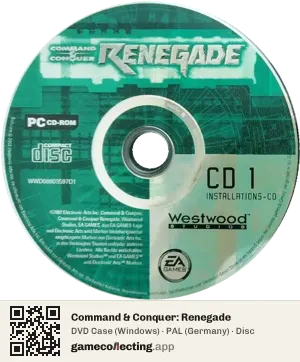 Command & Conquer: Renegade Computer, PAL disc