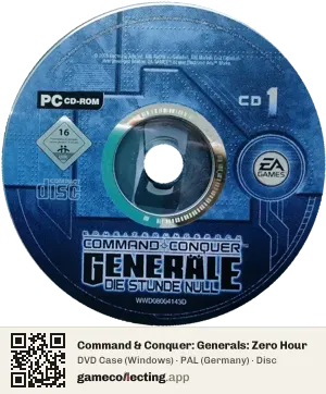 Command & Conquer: Generals: Zero Hour Computer, PAL disc