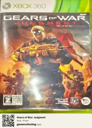 Gears of War: Judgment Xbox 360, Asia box front