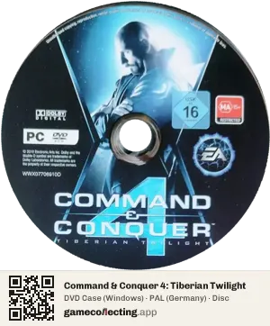 Command & Conquer 4: Tiberian Twilight Computer, PAL disc