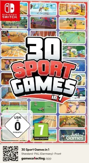30 Sport Games in 1 Nintendo Switch, Germany box front